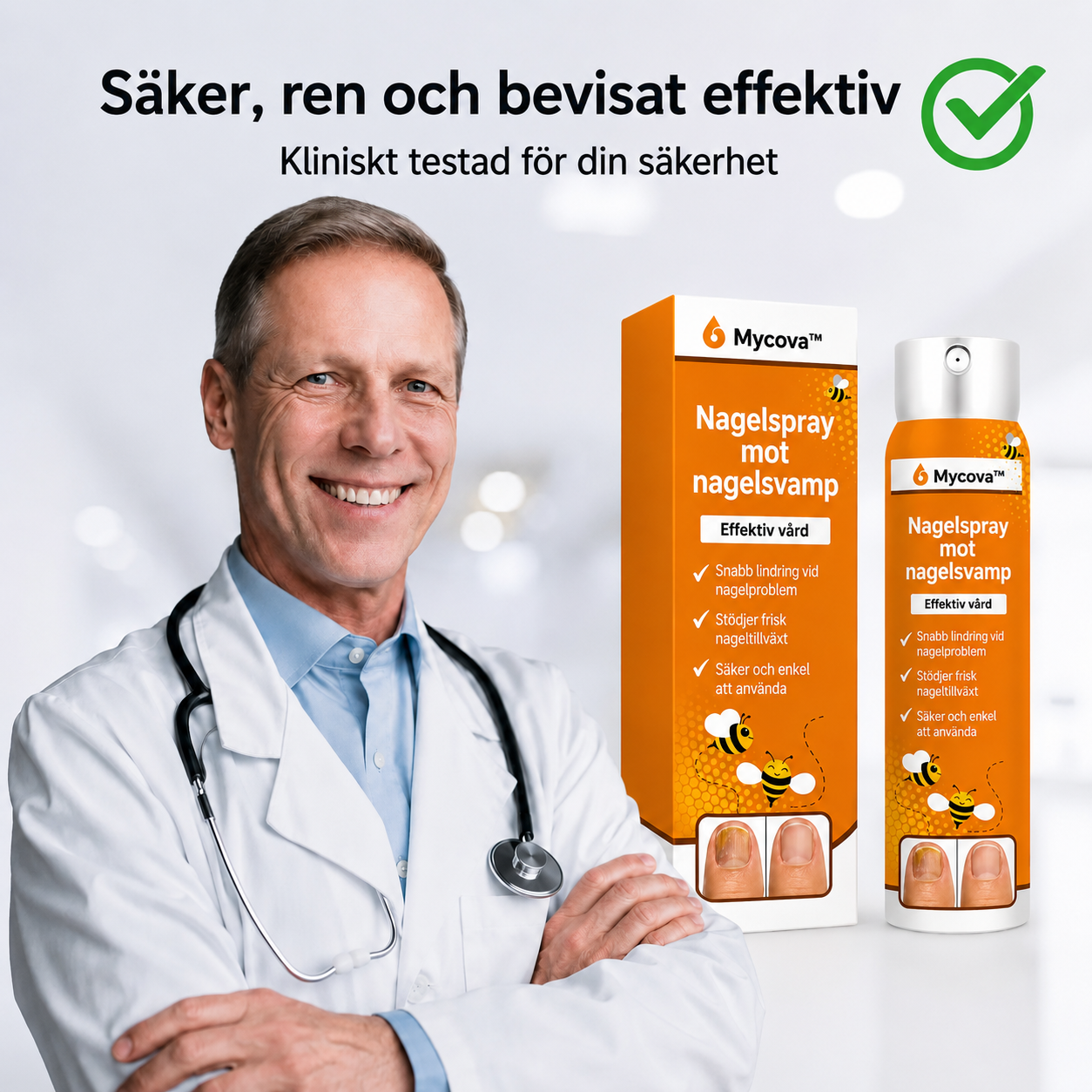 Mycova™ | Tar bort nagelsvamp och återställer friska naglar