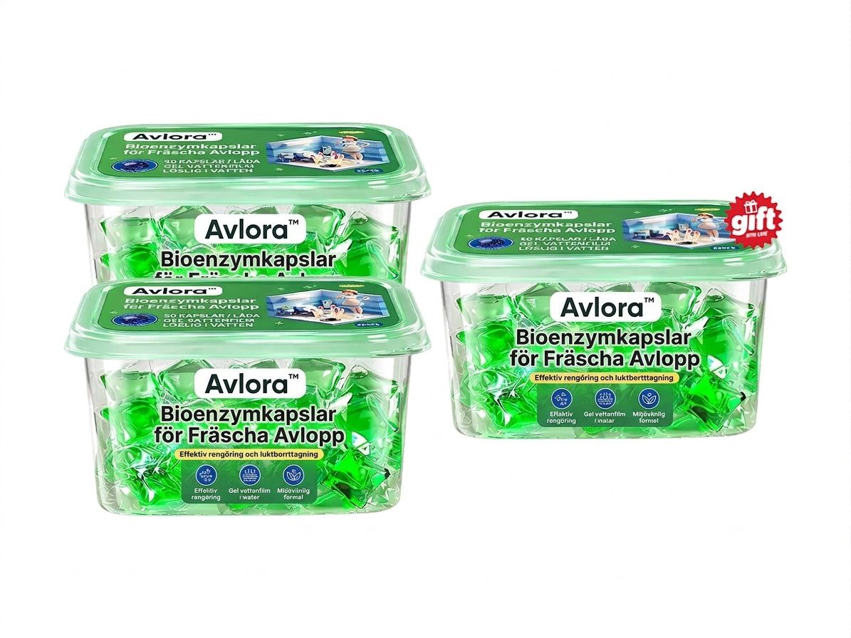 Avlora™ | Bioenzymkapslar för Fräscha Avlopp
