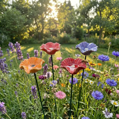 BlomDrik™ | Väderbeständiga keramiska vattenskålar för bin, 4-pack