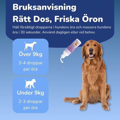 ÖronLugn™ Hund Öronrengöring