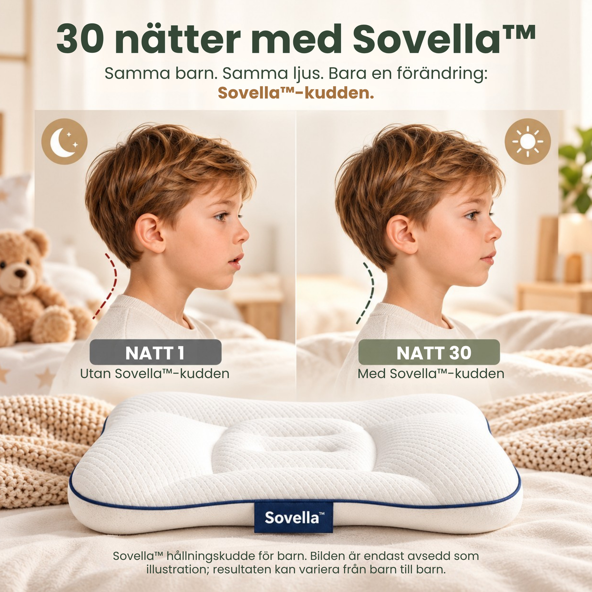Sovella™ ergonomisk barnkudde – bild 4