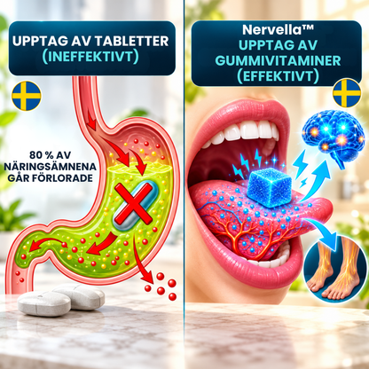 Nervella™ | Vingummin för nervhälsa och normal nervfunktion