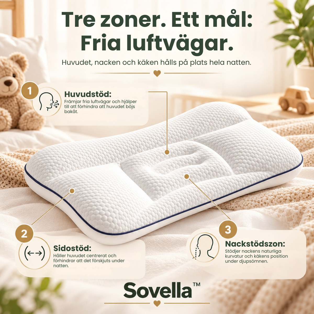 Sovella™ ergonomisk barnkudde – bild 2