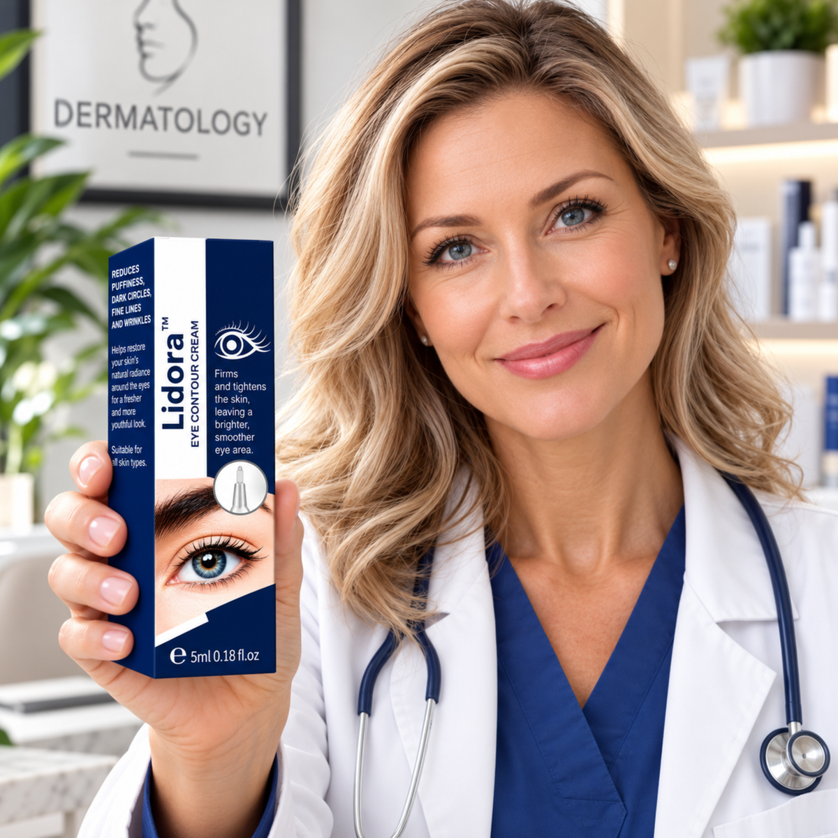 Lidora™ | Ögonkräm för fastare hud och ett piggare utseende