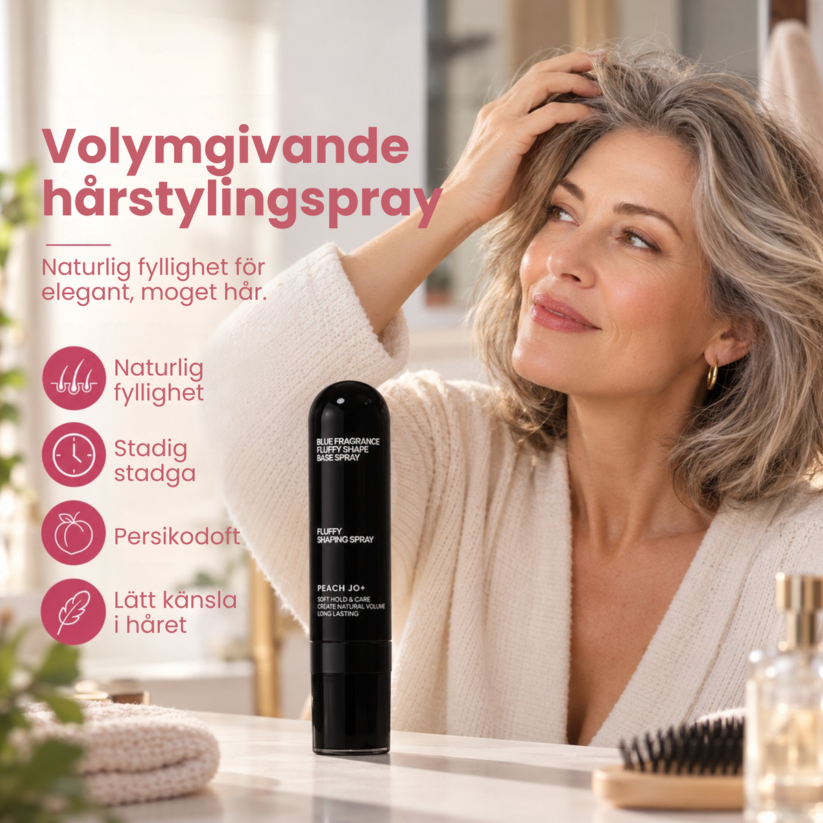 Fyllora™ volymgivande hårstylingspray för moget hår