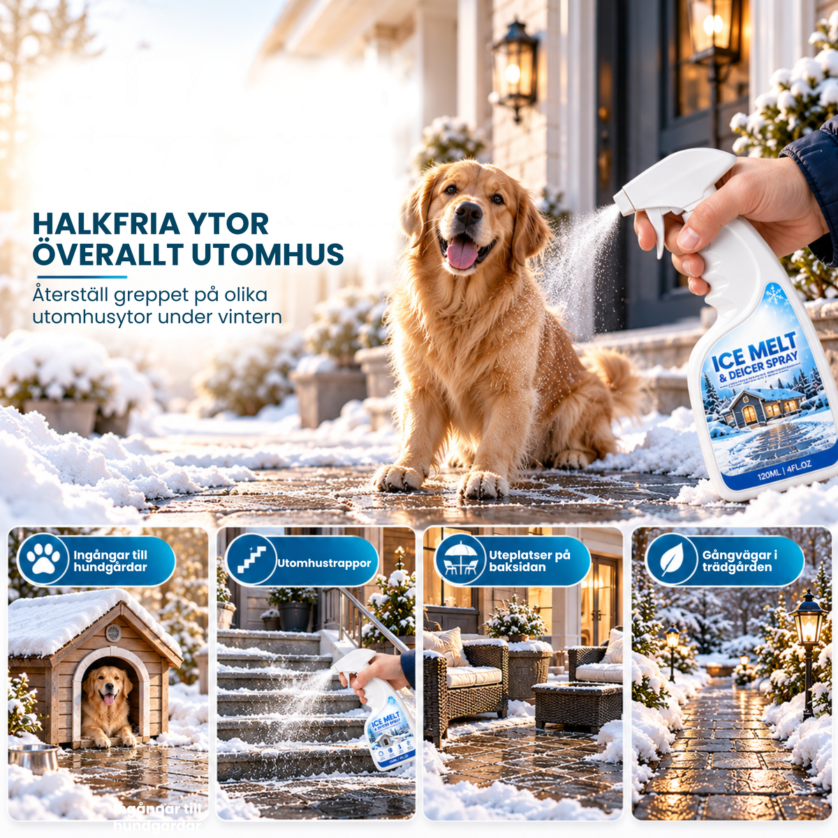 Halkfria utomhusytor med Frostiva™