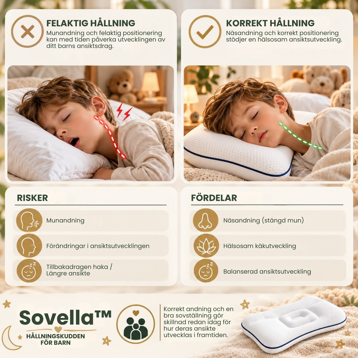 Sovella™ ergonomisk barnkudde – bild 3