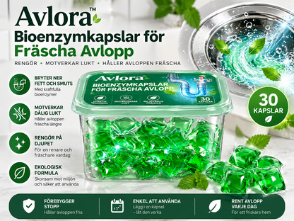 Avlora™ | Bioenzymkapslar för Fräscha Avlopp