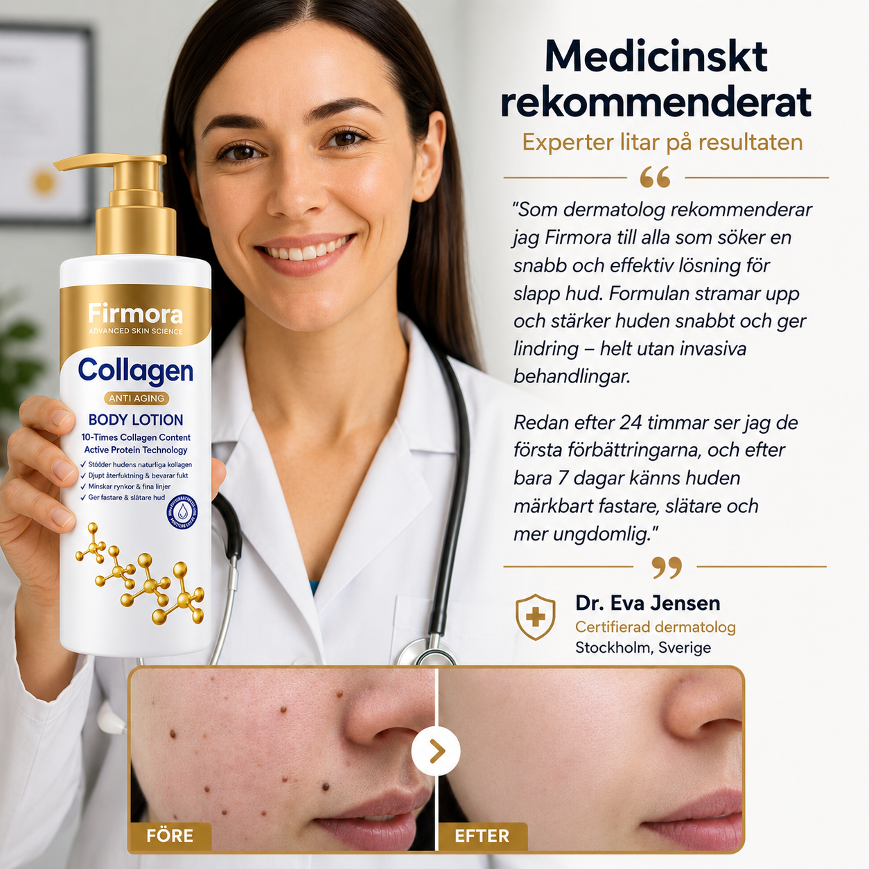 Firmora™ | Synligt fastare, slätare och mer ungdomlig hud