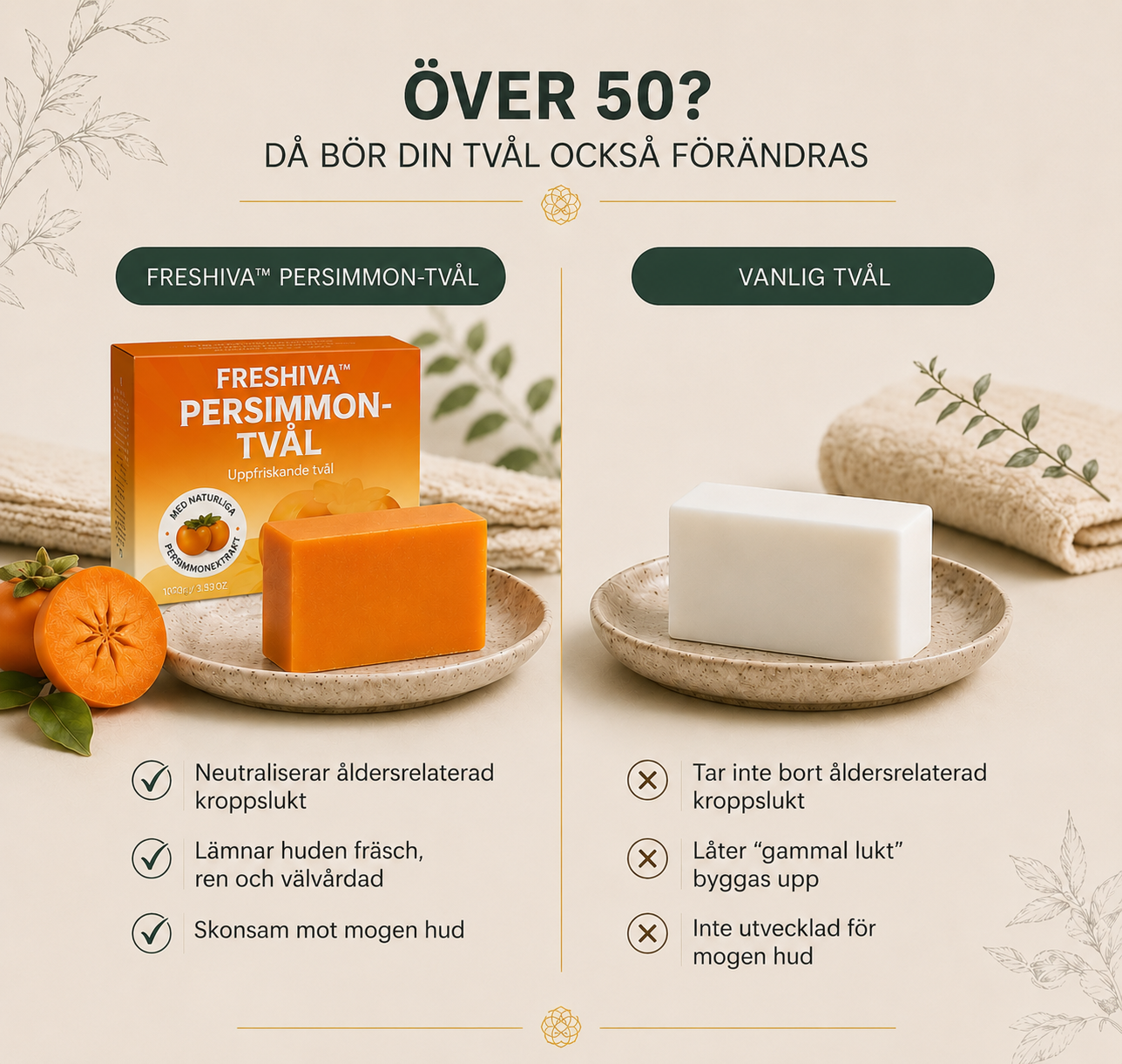 Freshiva™ | Neutraliserar åldersrelaterad kroppslukt och ger en fräsch känsla hela dagen