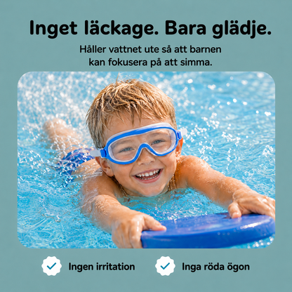 AquaSnap™ | Sätt på på några sekunder – bekväm simmask för barn