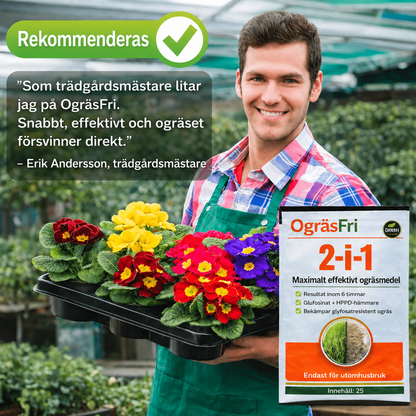 OgräsFri – Kraftfullt Ogräsmedel, Verkar på 6 Timmar