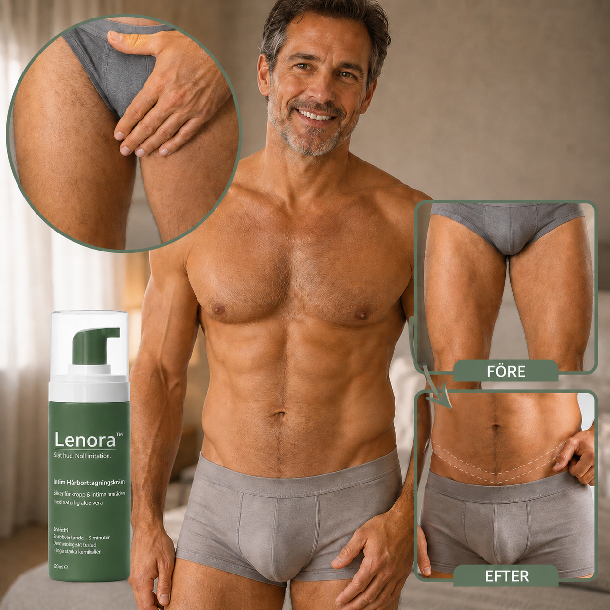 Lenora™ | Skonsam hårborttagningskräm för intimområdet & kroppen
