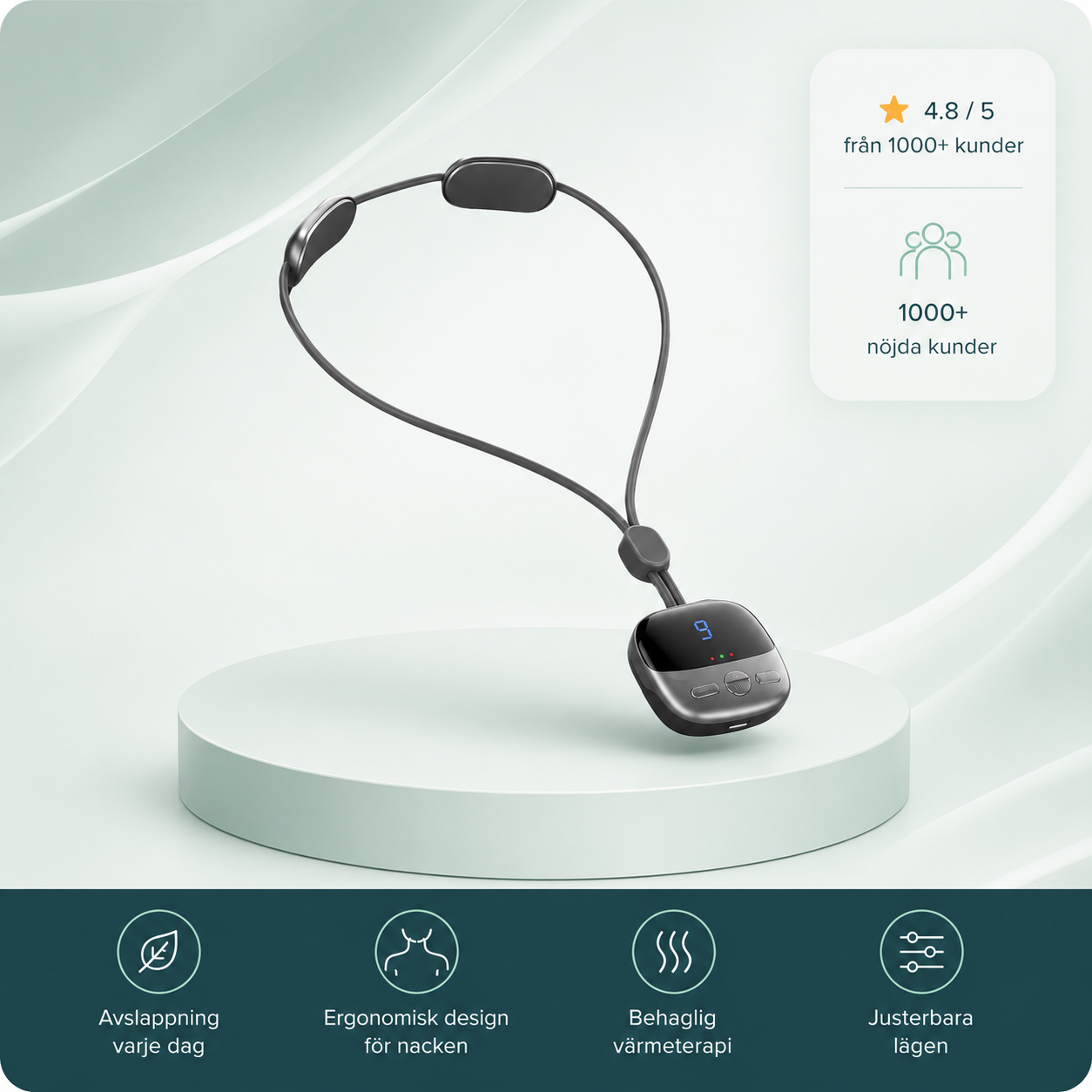Cervexa™ | EMS Nackmassager för Smärtlindring & Djup Avslappning