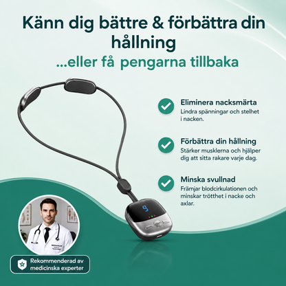 Cervexa™ | EMS Nackmassager för Smärtlindring & Djup Avslappning