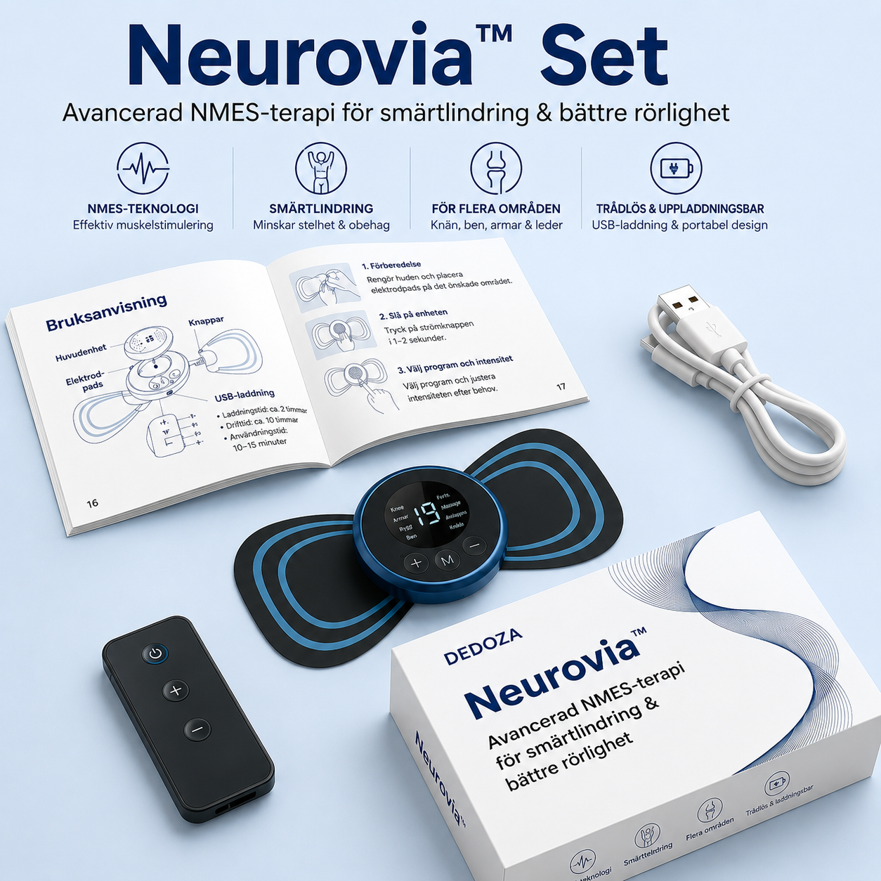 Neurovia™ | Avancerad NMES-terapi för Smärtlindring & Bättre Rörlighet