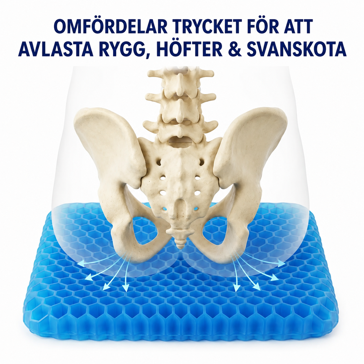 Comfira™ | Sitt bekvämt i timmar utan tryck och obehag