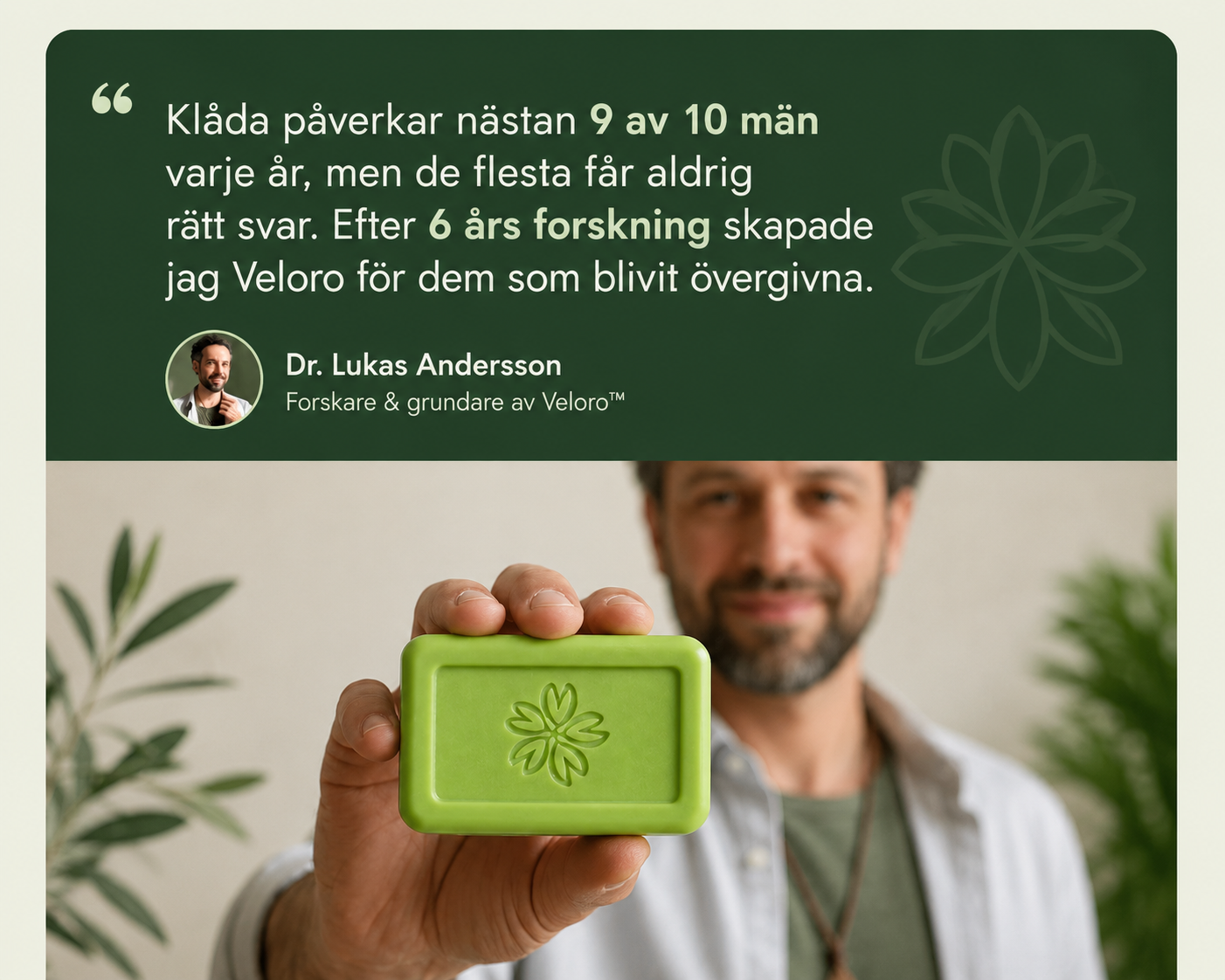 Veloro™ | Naturlig Tea Tree-tvål mot klåda & irritation