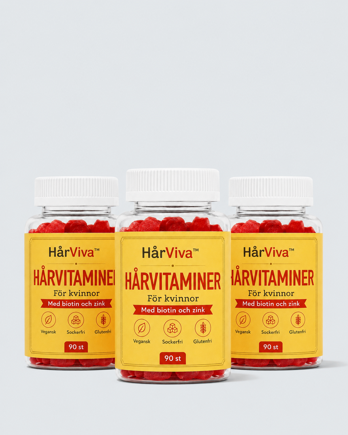 HårViva™ | Sockerfria hårvitaminer mot håravfall & för starkare hårväxt