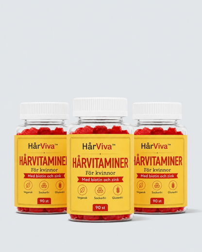HårViva™ | Sockerfria hårvitaminer mot håravfall & för starkare hårväxt