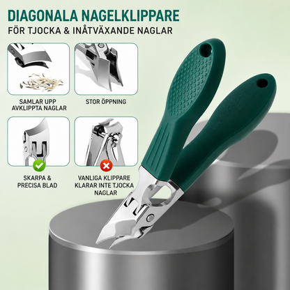 Clawvia™ Ergonomisk Nagelklippare för Tjocka & Inåtväxande Naglar