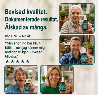 Luftera™ | Växtbaserad andningsspray för luftvägarna