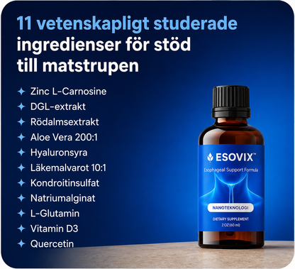 Esovix™ | Avancerat stöd för hals, matstrupe & tyst reflux