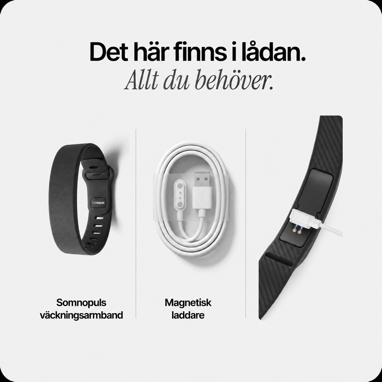 SomnoPuls™ | Vibrationsväckarklocka som väcker dig tyst – utan larm, utan stress