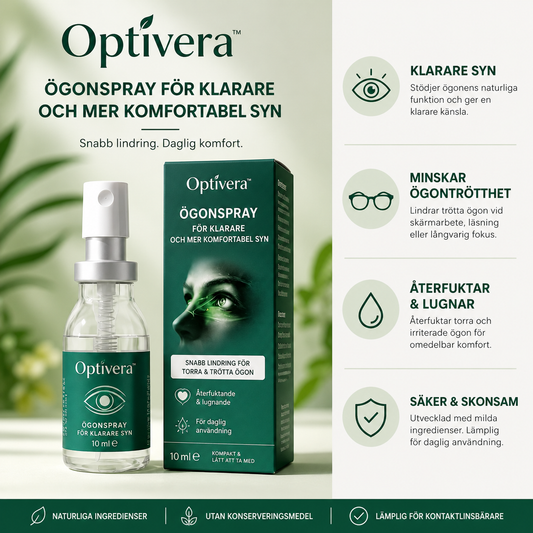Optivera™ | Ögonspray för Återfuktning & Klarare Syn