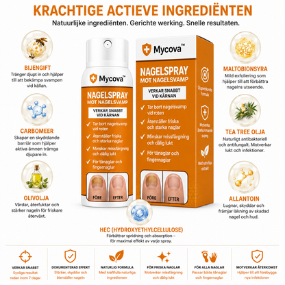 Mycova™ | Tar bort nagelsvamp och återställer friska naglar