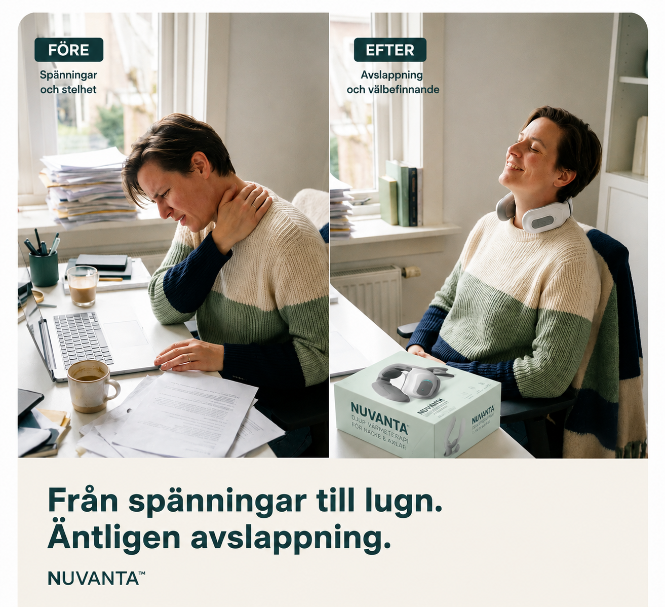 NUVANTA™ | Djup värme & avslappning för nacke och axlar