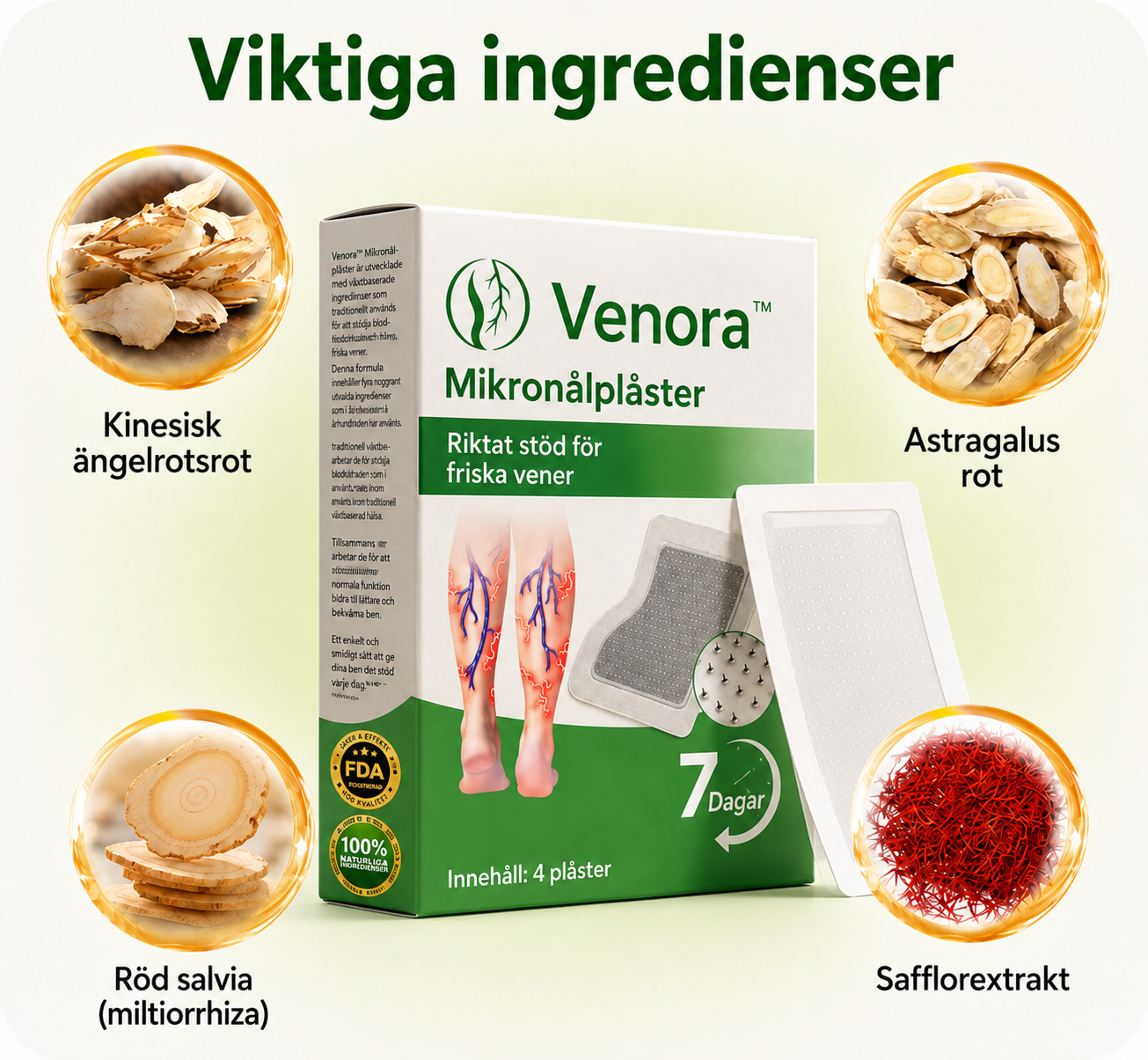 Venora™ | Minska synliga åderbråck och få lättare ben på bara 14 dagar