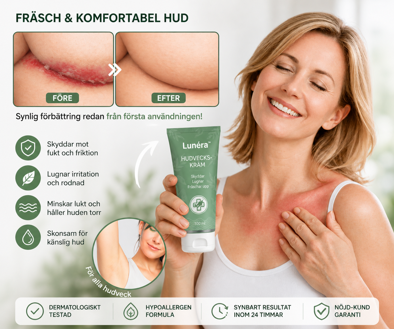 Lunéra™ | Hudveckskräm för Komfort & Skydd