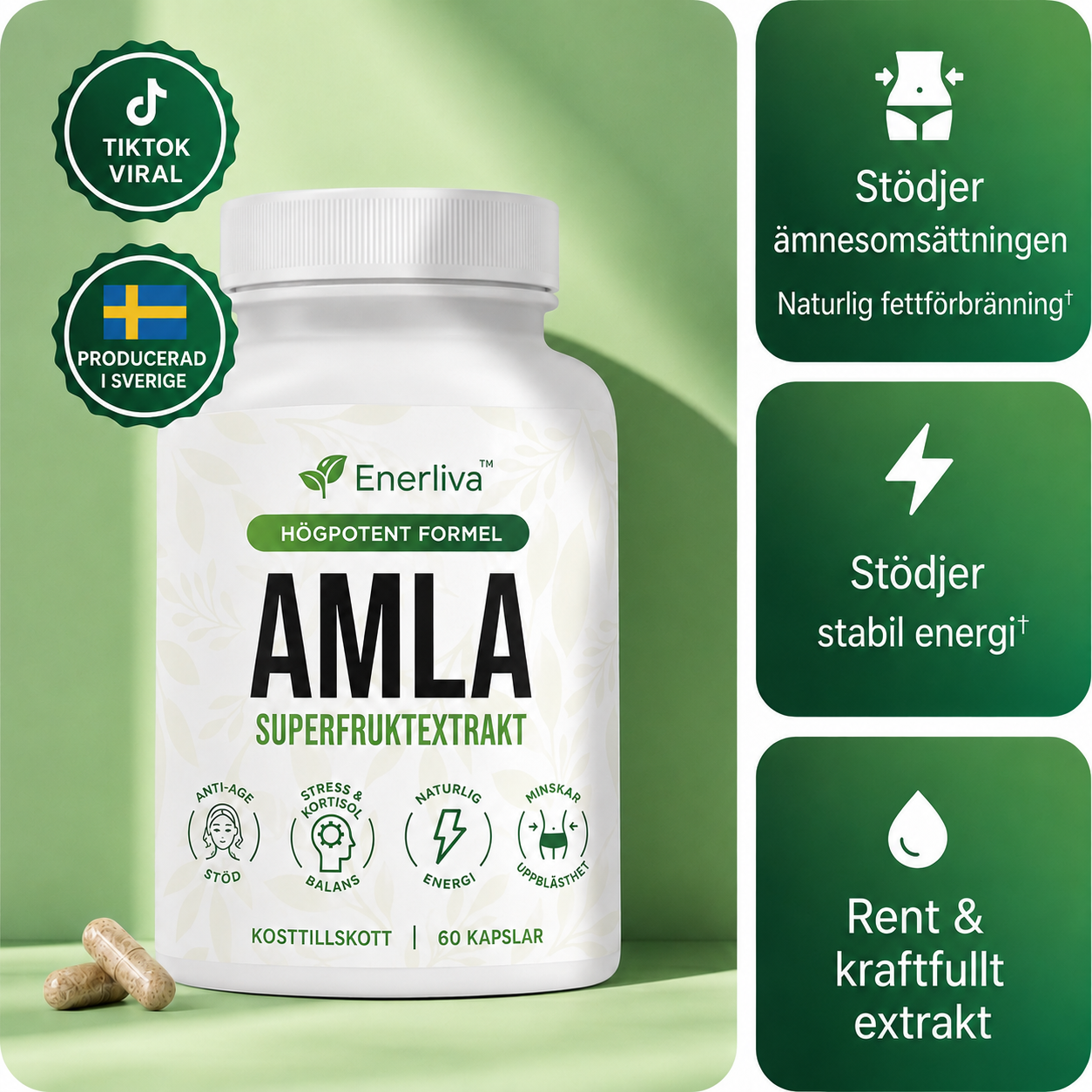 Enerliva™ – Kosttillskott för energi, fokus och mental klarhet