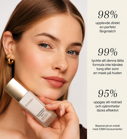 Élviora™ | Färganpassande Foundation Naturlig Lyster med SPF 30