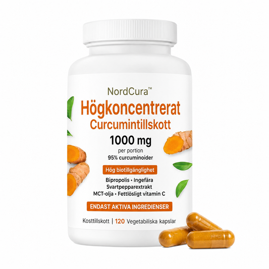 NordCura™ | Högkoncentrerat Curcumintillskott – 1000 mg