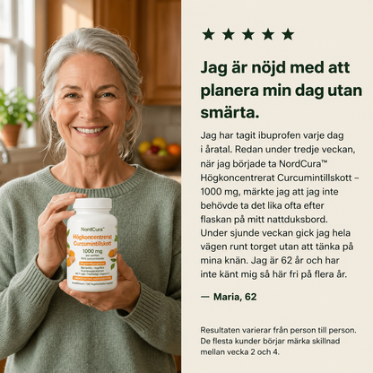 NordCura™ | Högkoncentrerat Curcumintillskott – 1000 mg