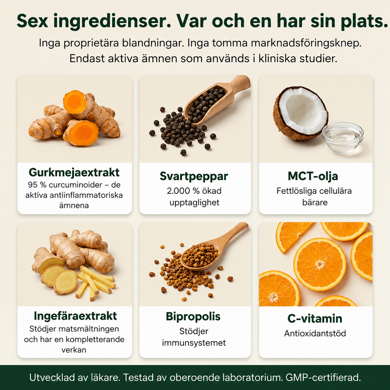 NordCura™ | Högkoncentrerat Curcumintillskott – 1000 mg