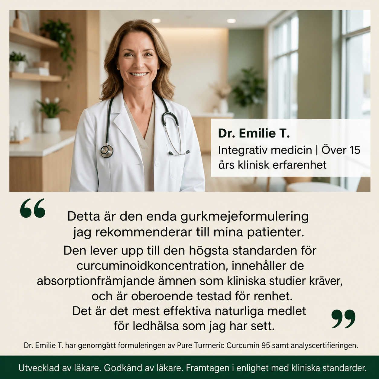 NordCura™ | Högkoncentrerat Curcumintillskott – 1000 mg
