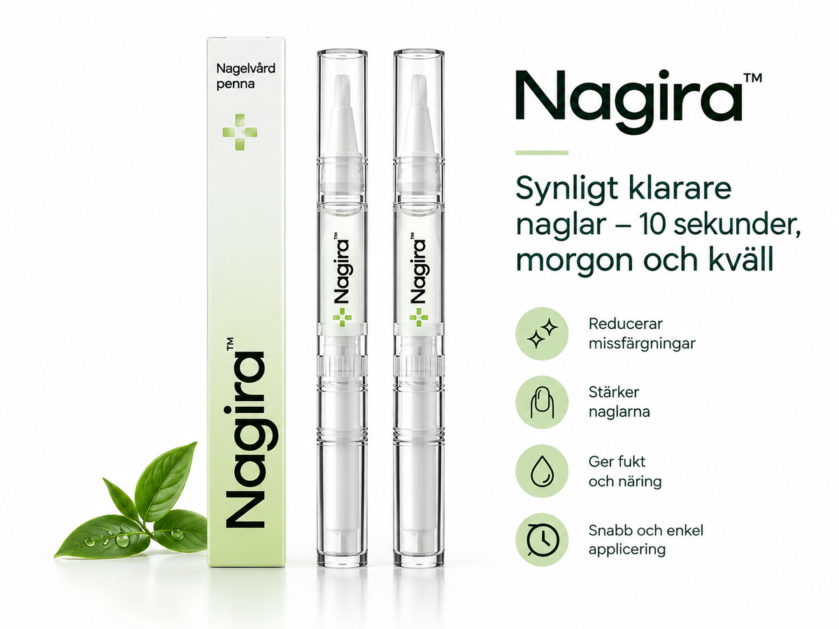 Nagira™ | Synligt klarare naglar – 10 sekunder, morgon och kväll