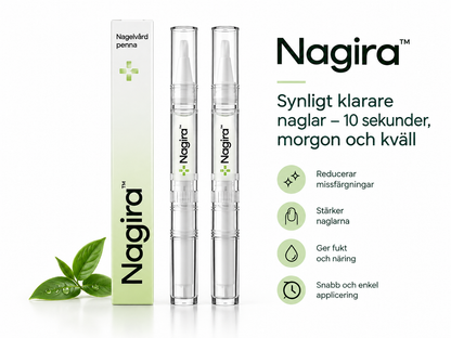 Nagira™ | Synligt klarare naglar – 10 sekunder, morgon och kväll