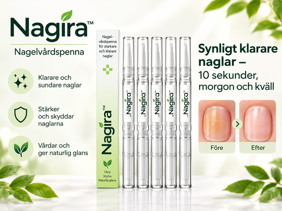 Nagira™ | Synligt klarare naglar – 10 sekunder, morgon och kväll