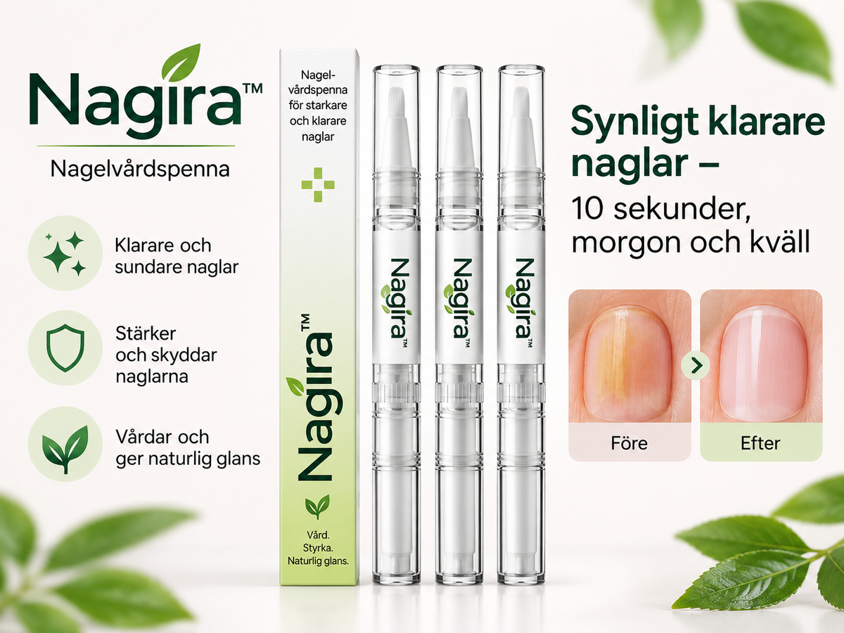 Nagira™ | Synligt klarare naglar – 10 sekunder, morgon och kväll