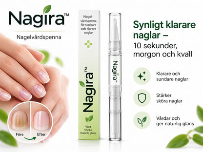 Nagira™ | Synligt klarare naglar – 10 sekunder, morgon och kväll