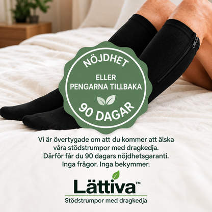 Lättiva™ | Stödstrumpor med dragkedja – på under en minut, helt själv