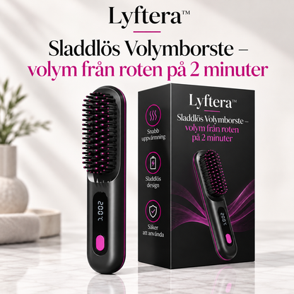 Lyftera™ | Sladdlös Volymborste – volym från roten på 2 minuter