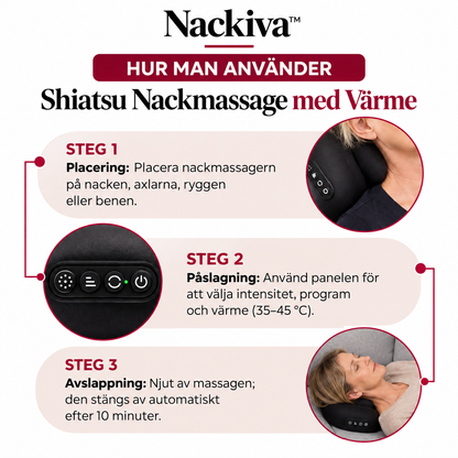 Nackiva™ | Shiatsu Nackmassage med Värme