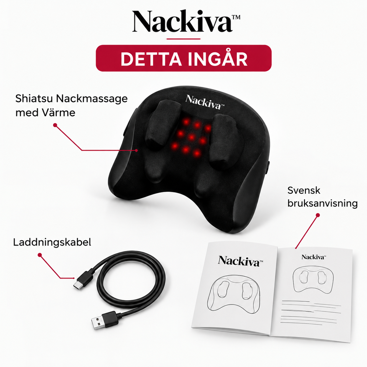 Nackiva™ | Shiatsu Nackmassage med Värme