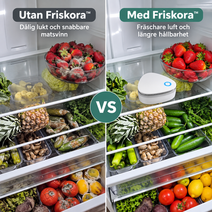 Friskora™ – Luftrenare för kylskåpet