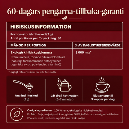 Rubinte™ | Hibiskuste – djupröd, syrlig och helt koffeinfri